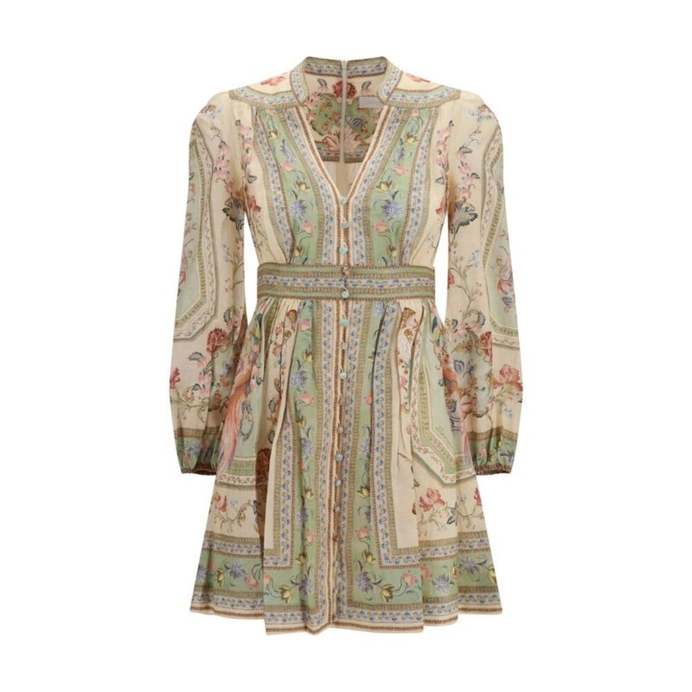 Zimmermann Multicolor Linen Casual Women's Dress